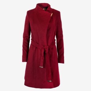 MICHAEL KORS BURGUNDY COAT SIZE XXS